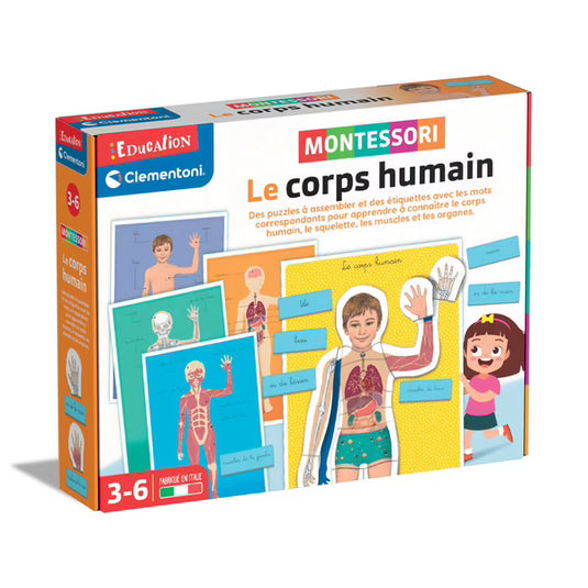 Clementoni - Montessori Le corps humain