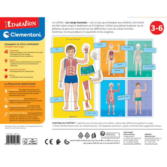 Clementoni - Montessori Le corps humain